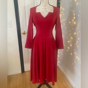 Miss Candyfloss Red Swing dress